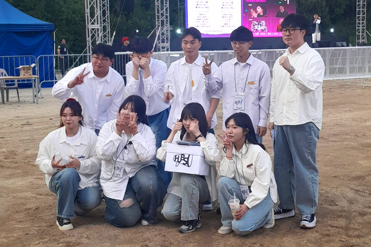 한라대 방송국 단체사진